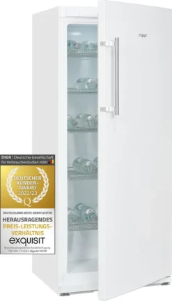 Exquisit Getränkekühler GKS29-V-H-280F Weiss | 254 L Nutzinhalt | Weiß | Vollisoliertür