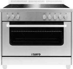 SARO Induktionsherd +Elektrobackofen TS95IND61X Silber