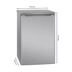 Bomann Kühlschrank Mit Gefrierfach Freistehend (109L) Leise Mit Kühl- Und Gefrierfach, Stand-Kühlschrank Mit Gefrierfach, Kühlkombination Fridge Mit LED Beleuchtung, KS 7248 Inox -Küchen Profi 02057d3acc1b35e314d2896323f35a28