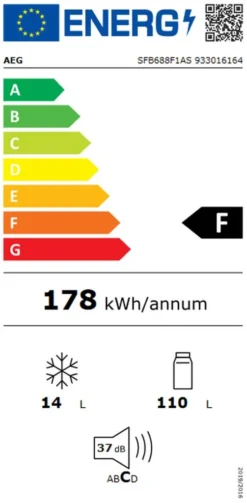AEG - SFB688F1AS - Einbau-Kühlschrank Mit Gefrierfach - Schlepptür-Technik -Küchen Profi 04d466d43cfa52bd097c23af0d2e5f65