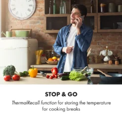 Klarstein Induktionskochfeld Einbaukochfeld Autark 60cm - 3 Zonen - FlexZone - 6600 W 9 Leistungsstufen Paella Zone Glaskeramik - Schwarz Einbau Glaskeramikkochfeld 3 Kochfelder Platten Elektro Einbaukochfeld Induktion Kochfeld Induktion -Küchen Profi 06609250e6509e560d1c2185297c5e6e