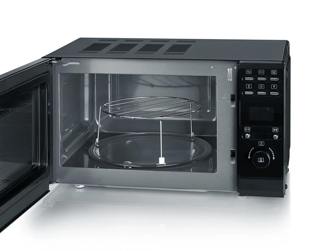 Severin MW 7861 Mikrowelle Mit Grillfunktion 2-in-1 20L 700 Watt Schwarz 4 Severin MW 7861 Mikrowelle Mit Grillfunktion 2-in-1 20L 700 Watt Schwarz – Bild 2