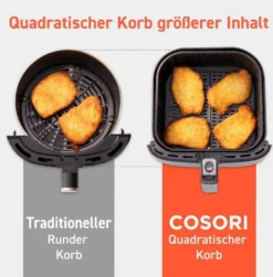 Cosori Premium 5,5-Liter Heißluftfritteuse, Grau 17 Cosori Premium 5,5-Liter Heißluftfritteuse, Grau -Küchen Profi 06bf99c5a24a34e6dfd55400a68999cb