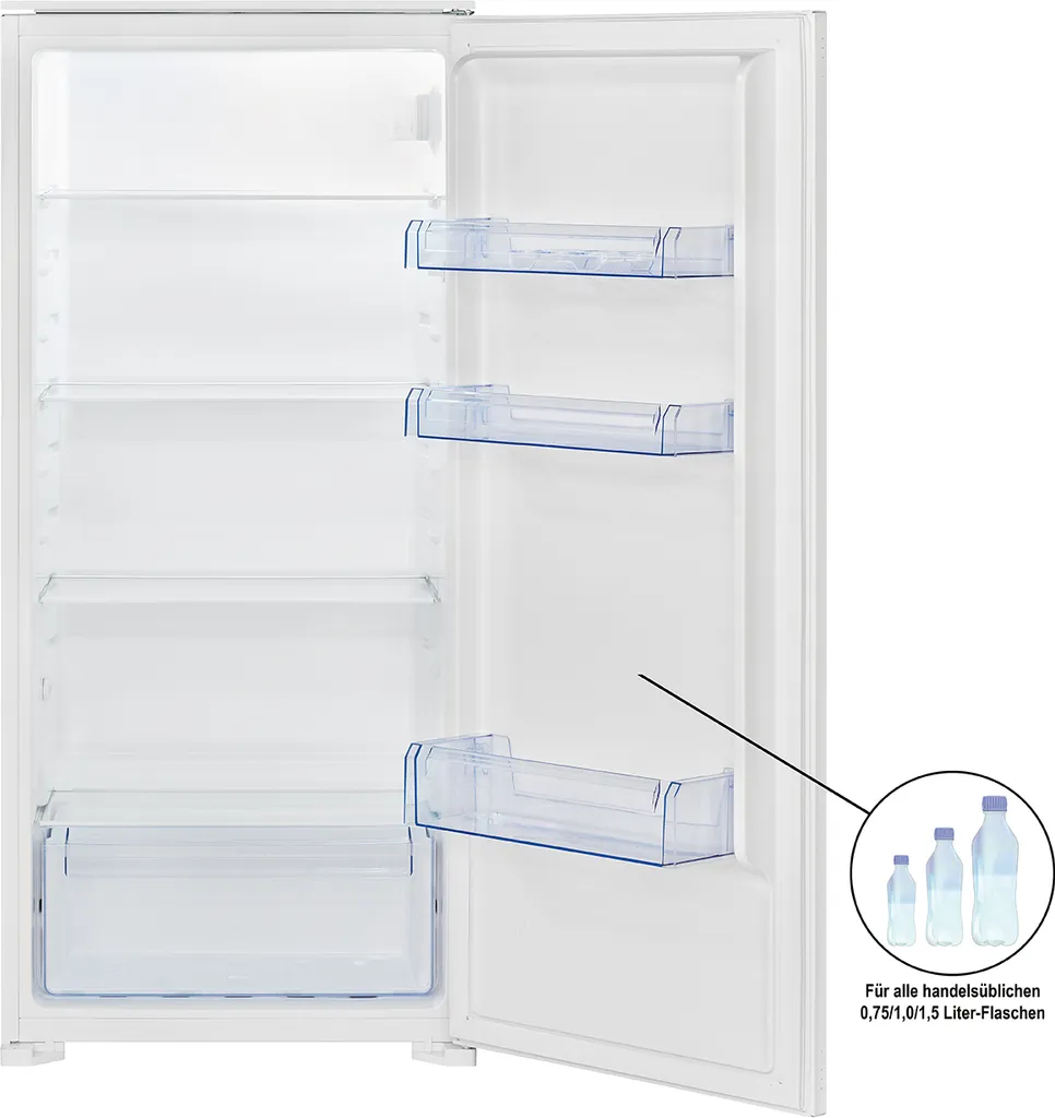 Bomann Einbau-Vollraumkühlschrank VSE 7806.1, 199 Liter, LED-Innenraumbeleuchtung, Schnellkühlfunktion, SMART Funktion, Weiß 5 Bomann Einbau-Vollraumkühlschrank VSE 7806.1, 199 Liter, LED-Innenraumbeleuchtung, Schnellkühlfunktion, SMART Funktion, Weiß – Bild 3