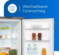 Exquisit Vollraumkühlschrank KS16-V-HE-011D Inoxlook | 134 L Nutzinhalt | Edelstahloptik -Küchen Profi 07158b0ddeb9a5b75d87b879f30ba23b