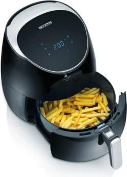 SEVERIN Heißluft-Fritteuse FR 2445 Edelstahl / Schwarz -Küchen Profi 07d1ca80973435eacb8ad107398d5d89