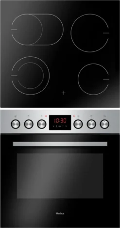 Amica Herdset, EHC 934 001 E - Backofen Und Glaskeramik Kochfeld, Edelstahl, Einbau, Energieklasse A -Küchen Profi 08baa0a9f61452565fc21b7abd8dacf9