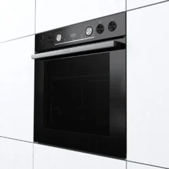 Gorenje Black Set 4 PYROLYSE Einbauherd - Set Mit Glaskeramik-Kochfeld Mit Edelstahlrahmen - 77L XXL Volumen - GentleClose - AirFry - PizzaMode - ChildLock - PerfectGrill - Teleskopauszüge - Schwarz -Küchen Profi 08d41c3fb1ffd46dfb3d803b8972957e