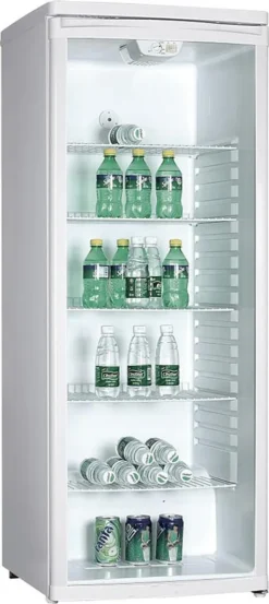PKM Glastürkühlschrank Flaschenkühlschrank Getränkekühlschrank GKS255 - 143 Cm