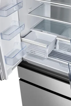 Hisense RF540N4SBI2 Side-by-Side Kühl-Gefrierkombination - Freistehend - Edelstahl-Look - 480 Liter Gesamtvolumen - LED-Display - LED-Innenbeleuchtung - TotalNoFrost - Multi Air Flow - CrispZone -Küchen Profi 0bfde2829f2ae9a118e6160a4a33db5f