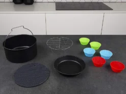 Princess 10-tlg. Heißluftfritteuse-Zubehör-Set 5,2L Metall Und Silikon -Küchen Profi 0e2641140cab49121a3a232e1e644c8e