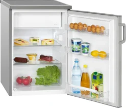 Bomann® Kühlschrank Mit Gefrierfach, Getränkekühlschrank Mit 120L Nutzinhalt Und 2 Glasablagen, Türanschlag Wechselbar, Kleiner Kühlschrank Mit Stufenloser Temperaturregelung - KS 2194.1 Inox 17 Bomann® Kühlschrank Mit Gefrierfach, Getränkekühlschrank Mit 120L Nutzinhalt Und 2 Glasablagen, Türanschlag Wechselbar, Kleiner Kühlschrank Mit Stufenloser Temperaturregelung - KS 2194.1 Inox -Küchen Profi 0f812e27ed6a70bc3fd202fb9422548c