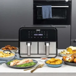 Princess 182074 Doppelkorb Heißluftfritteuse 2x 4 L 2x 1600 W Ohne-Öl Timer -Küchen Profi 0fe076f6a1655d24a8139d2cae597def
