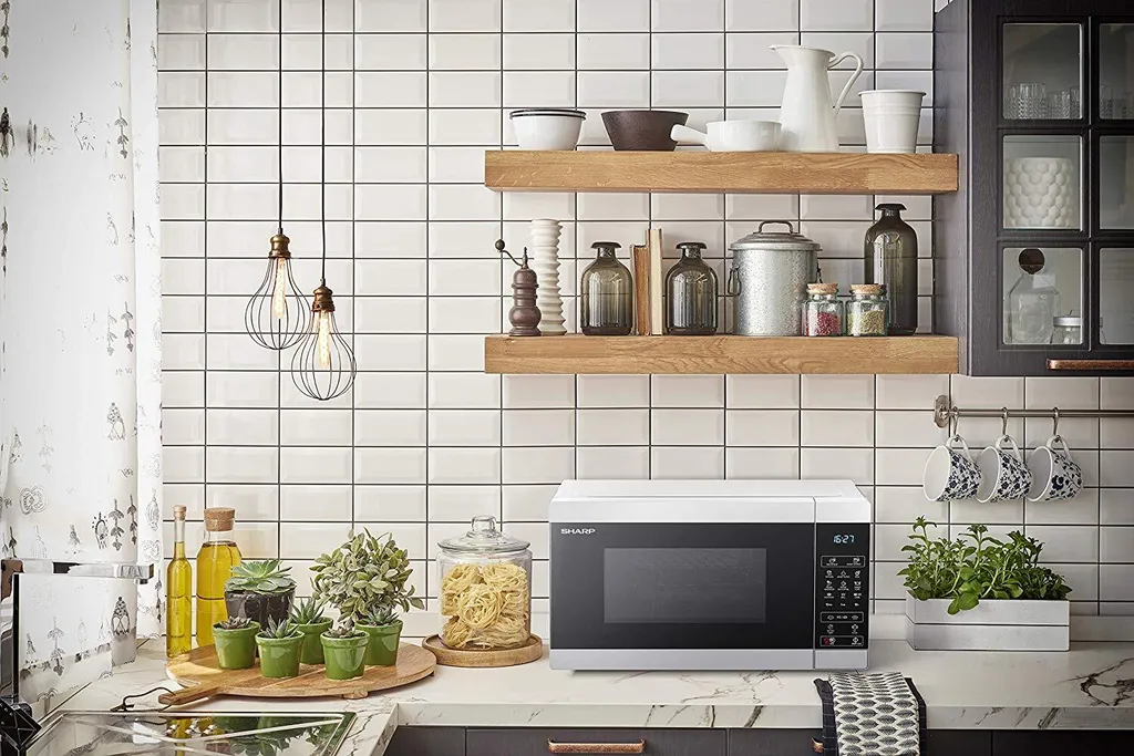 Sharp YC-MG81ES Mikrowellen - Silber / Schwarz 12 Sharp YC-MG81ES Mikrowellen - Silber / Schwarz – Bild 10