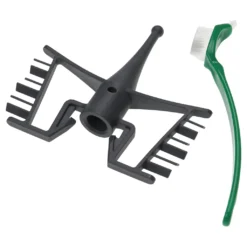 Vhbw Rühraufsatz Kompatibel Mit Silvercrest Monsieur Cuisine Edition Plus Küchenmaschine - Schmetterling-Aufsatz + Bürste, Kunststoff, Dunkelgrau