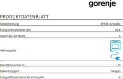 Gorenje Einbaubackofen-Set OptiBake Black Steam Pyro Set - 77L - Heißluft - Pyrolyse-Reinigung - ExtraSteam - GentleClose - AirFry - Pizzamode 300°C - PerfectGrill - Induktions-Kochfeld Mit BridgeZone 25 Gorenje Einbaubackofen-Set OptiBake Black Steam Pyro Set - 77L - Heißluft - Pyrolyse-Reinigung - ExtraSteam - GentleClose - AirFry - Pizzamode 300°C - PerfectGrill - Induktions-Kochfeld Mit BridgeZone -Küchen Profi 1133c52f54bc76e65f667279f673ff7d