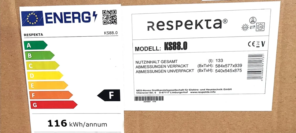 Respekta Kühlschrank Einbaukühlschrank Vollraumkühlschrank Vollraum 88 Cm 8 Respekta Kühlschrank Einbaukühlschrank Vollraumkühlschrank Vollraum 88 Cm – Bild 6