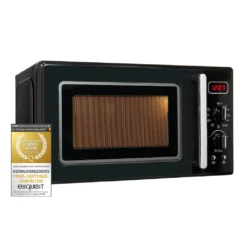 Exquisit Mikrowelle RMW720-3GDIG Schwarz | 20 Liter Nutzinhalt | 700 Watt | Schwarz
