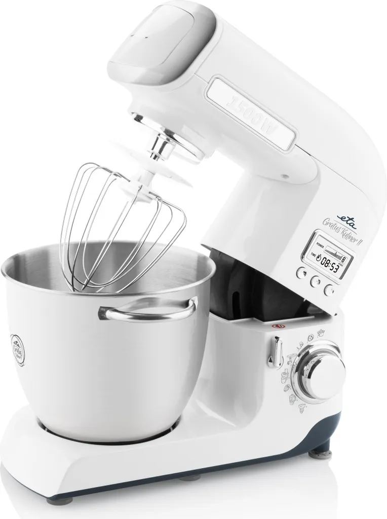 Küchenmaschine GRATUS KULINER II ETA003890020, 1500 W, Ganzmetallausführung, Stufenlose Drehzahlstellung, Planeten-Rührwerk, PULSE Funktion, LCD-Display 6 Küchenmaschine GRATUS KULINER II ETA003890020, 1500 W, Ganzmetallausführung, Stufenlose Drehzahlstellung, Planeten-Rührwerk, PULSE Funktion, LCD-Display – Bild 4