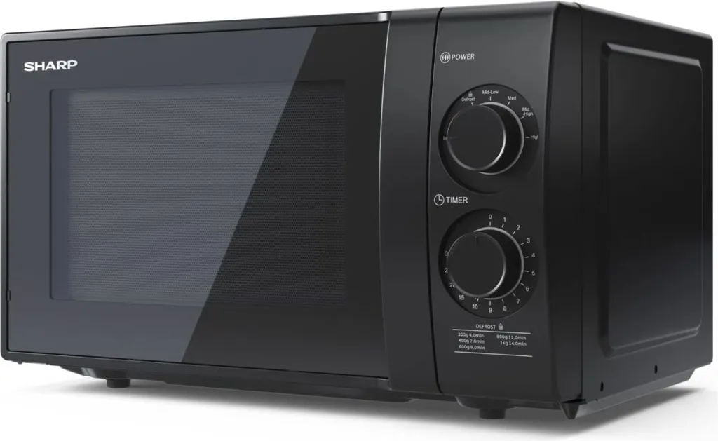 Sharp YC-GS01E-B Mikrowellen - Schwarz 5 Sharp YC-GS01E-B Mikrowellen - Schwarz – Bild 3