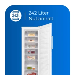 Exquisit Gefrierschrank GS280-H-040E Weiss | Standgerät | 242 L Volumen | Weiß -Küchen Profi 16eef9bf31cc3abfd646c736be63fe7a