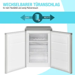 Bomann® Gefrierschrank, 85 Liter Nutzinhalt, Gefrierschrank Klein Mit 3 Gefrierschubladen U. Eiswürfelschale, Mini Fridge Mit Stufenloser Temperaturreglung, Türanschlag Wechselbar - GS 2186.1, Inox -Küchen Profi 16ef42a5c14ce856d61262fa60ce0ea0