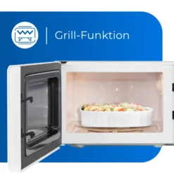 Exquisit Mikrowelle MW 802 G | 700 Watt | Timer | 1000 Watt Grill | Weiß -Küchen Profi 1799910dbf139d824e7f3f64921309ee