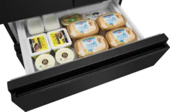 Hisense RF540N4SBF2 French Door Kühl-Gefrierkombination - 480L Fassungsvermögen - Total No Frost - Multi Air Flow - Super Cool - Holiday Modus - Türalarm - Versteckter Griff - Metal Glide Schublade -Küchen Profi 181f818f9662cfdd649ef2d8b90c9c23