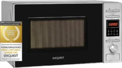 Exquisit Mikrowelle MW 820 DI | 700 Watt | Silber