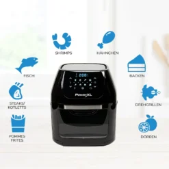 PowerXL Air Fryer Multi-Function – Heißluft-Fritteuse Zum Frittieren Ohne Öl – 6-in-1 Auch Als Dörrautomat, Zum Grillen U. V. M. – Bis Zu 80% Weniger Fett -Küchen Profi 1958a1c48c26a2de37e84e95963ca1c3
