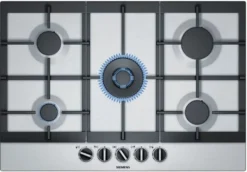 Siemens EC7A5RB90, Edelstahl, Integriert, Gaskochfeld, Edelstahl, 5 Zone(n), 5 Zone(n)