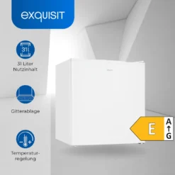 Exquisit Mini Gefrierschrank GB40-150E WeissPV | 31 L Volumen | EEK: E | Weiß -Küchen Profi 1ce46f95f2142e2c4a8eaefedddc649c
