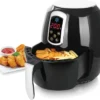 Heißluftfritteuse, Airfryer, Smart Fryer, Frittieren Ohne Öl, 3,6 Liter Volumen, 1400 Watt, Schwarz, Heissluft-Fritteuse,