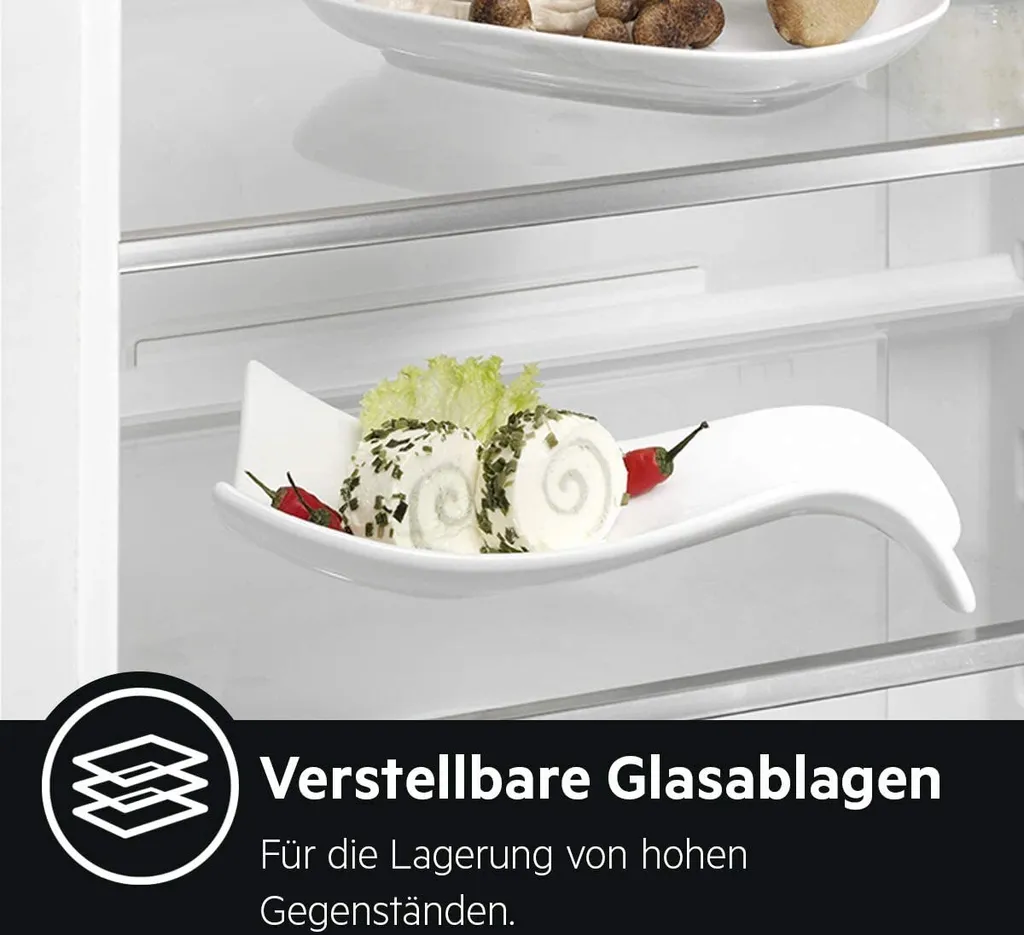 AEG RCB632E4MM Freistehende Kühl-Gefrierkombination / 1860 Mm / / Gefrierteil Unten / 324 L / CustomFlex - Flexibles Türablagesystem / NoFrost / Farbe: Edelstahl-Türen, Seiten Grau 14 AEG RCB632E4MM Freistehende Kühl-Gefrierkombination / 1860 Mm / / Gefrierteil Unten / 324 L / CustomFlex - Flexibles Türablagesystem / NoFrost / Farbe: Edelstahl-Türen, Seiten Grau – Bild 12