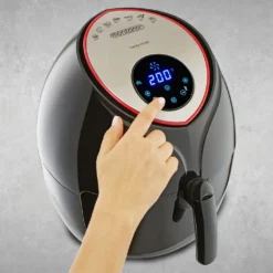 Monzana Heißluftfritteuse XXL Digitales Touch-Display 6,5L LED Mit Rezeptheft 1850W Küche Fritteuse Heißluftofen Schwarz -Küchen Profi 1e32a7d9f5cee05b5f02ef424147373a