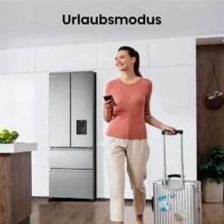 Hisense RF632N4WIE French Door Kühl-Gefrierkombination/ NoFrostPlus/ Inverter-Kompressor/ Wasserspender/ CrispZone/ 200 Cm/ Kühlteil 336 L/ Gefrierteil 149 L/ 38 DB/ 295 KWh/ Jahr/ Inox-Look -Küchen Profi 1ea3cd73158bce9bcc8681556b6ebd99