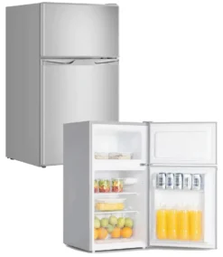 PKM Kühl-Gefrierkombination Kühlschrank GK88 IX Inox Design 85cm 84L -Küchen Profi 1fa59946a1746c519bf70afbd55a803a