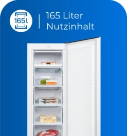 Exquisit Gefrierschrank GS230-010E Weiss | Standgerät | 165 L Volumen | Weiß -Küchen Profi 22b80ebbf79e1e855452d314316bd755