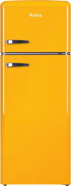 Amica KGC 15633 Y, Kühl-/Gefrierkombination, 208 L, ST, 40 DB, 2,5 Kg/24h, , Farbe Gelb