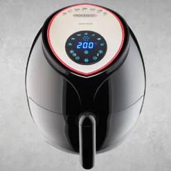Monzana Heißluftfritteuse XXL Digitales Touch-Display 6,5L LED Mit Rezeptheft 1850W Küche Fritteuse Heißluftofen Schwarz -Küchen Profi 23a490b958d4e25c72aa0fbb654fa747