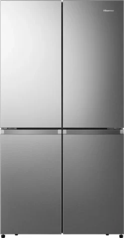 Hisense RQ758N4SAIE Cross Door-Kühl-Gefrier-Kombination - 609L Gesamtvolumen - LED-Display - LED-Innenbeleuchtung - Türalarm - MultiAirFlow - Twist Ice Maker - Total No Frost - Fast Freeze - SuperCool - NoFrostPlus