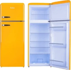 Amica KGC 15633 Y, Kühl-/Gefrierkombination, 208 L, ST, 40 DB, 2,5 Kg/24h, , Farbe Gelb -Küchen Profi 249642f6d094b2fc8352e2a6f3e28ebd