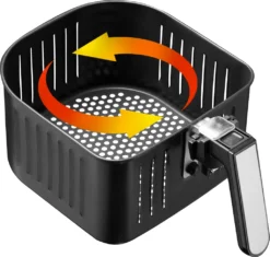 Tectake Heißluftfritteuse Ben 10,2 L - Silber -Küchen Profi 2514c7d89fcb2d8696513542c34fc652