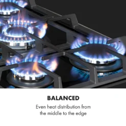 Klarstein Alchemist 5 Zonen Gaskochfeld , 5-flammig , Autark , 68 Cm , Einbau , Aluminium-Brenner , Stark-Brenner , Erdgas/Butangas , Edelstahl , Automatische Abschaltung , Topfträger Aus Gusseisen , Glaskeramik , Inkl. Schlauch Und Druckminderer , Schwarz 13 Klarstein Alchemist 5 Zonen Gaskochfeld , 5-flammig , Autark , 68 Cm , Einbau , Aluminium-Brenner , Stark-Brenner , Erdgas/Butangas , Edelstahl , Automatische Abschaltung , Topfträger Aus Gusseisen , Glaskeramik , Inkl. Schlauch Und Druckminderer , Schwarz -Küchen Profi 25e35072efbca30cd5ac8a0ebcc3fde9