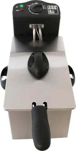 Fritteuse DESKI 3 Liter Edelstahl Schwarz 2000 Watt Friteuse