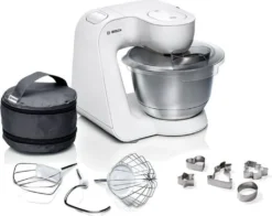 BOSCH Küchenmaschine MUM5 Inkl. Ausstecher 700 Watt Weiß Teigmaschine