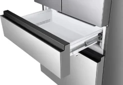 Hisense RF540N4SBI2 Side-by-Side Kühl-Gefrierkombination - Freistehend - Edelstahl-Look - 480 Liter Gesamtvolumen - LED-Display - LED-Innenbeleuchtung - TotalNoFrost - Multi Air Flow - CrispZone -Küchen Profi 272602a0c61862c2ae60a3025c52ed86