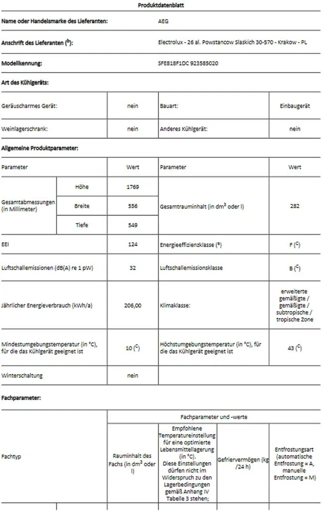 AEG - SFE818F1DC - Einbau-Kühlschrank Mit Gefrierfach - Festtür-Technik 8 AEG - SFE818F1DC - Einbau-Kühlschrank Mit Gefrierfach - Festtür-Technik – Bild 6