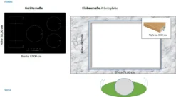 PKM Induktionskochfeld Einbaukochfeld Kochplatte Herdplatte Glaskeramik IN5-FZ -Küchen Profi 28daf835e8bba058b47d21074996b535