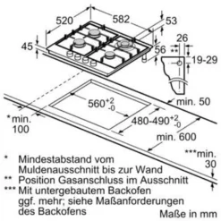 Siemens Gas-Kochfeld EC6A5HB90 Kochstelle Kochmulde IQ500 Edelstahl 60cm -Küchen Profi 292e8c34e39a0ea2a85035751322afda